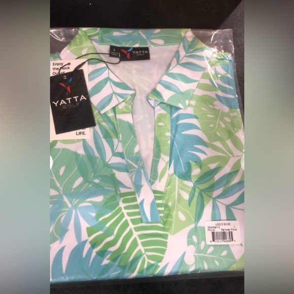 YATTA GOLF Premium Golf Polo Shirts For Women L - Picture 2 of 2